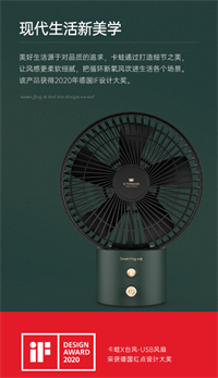 USB充電空氣循環風扇 KW-MF600